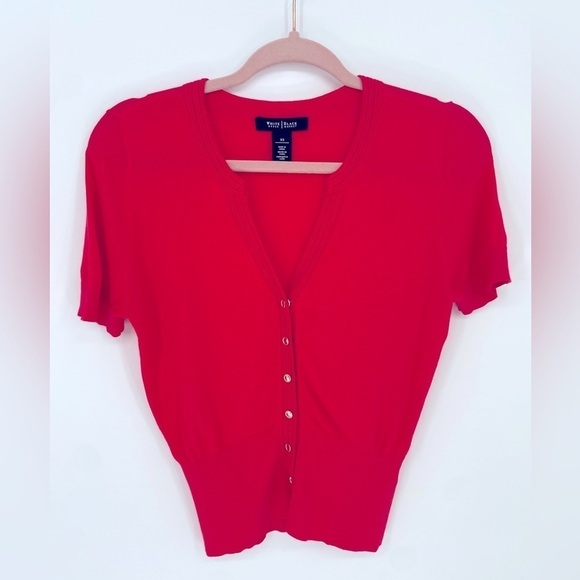 White House Black Market snap button top XS - Picture 1 of 9